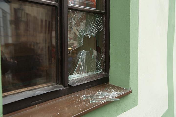 A2B Glass are able to board up broken windows while they are being repaired in Swinton.